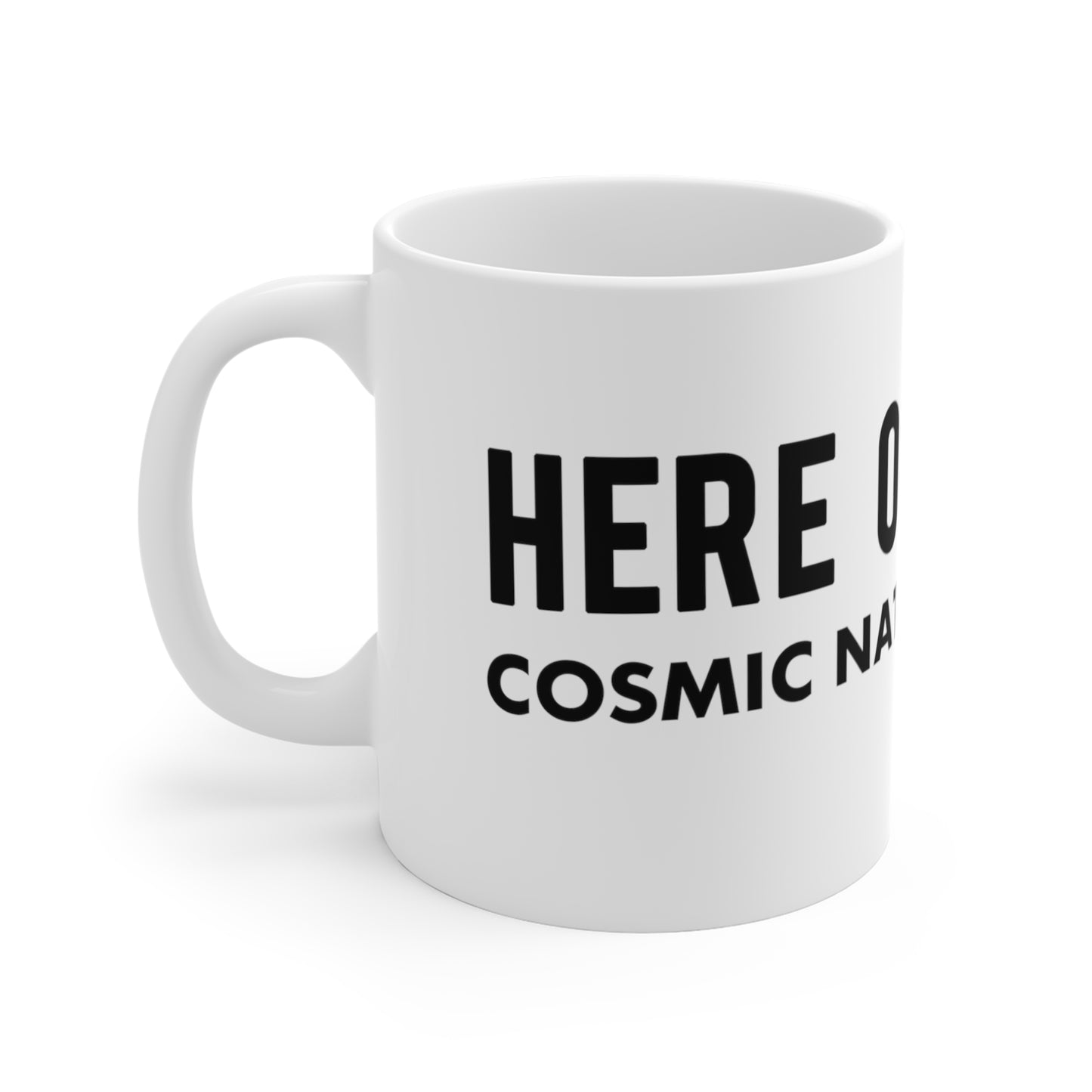 HERE ON EARTH WHITE MUG 11oz