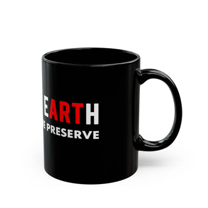 HERE ON EARTH BLACK MUG (11oz)