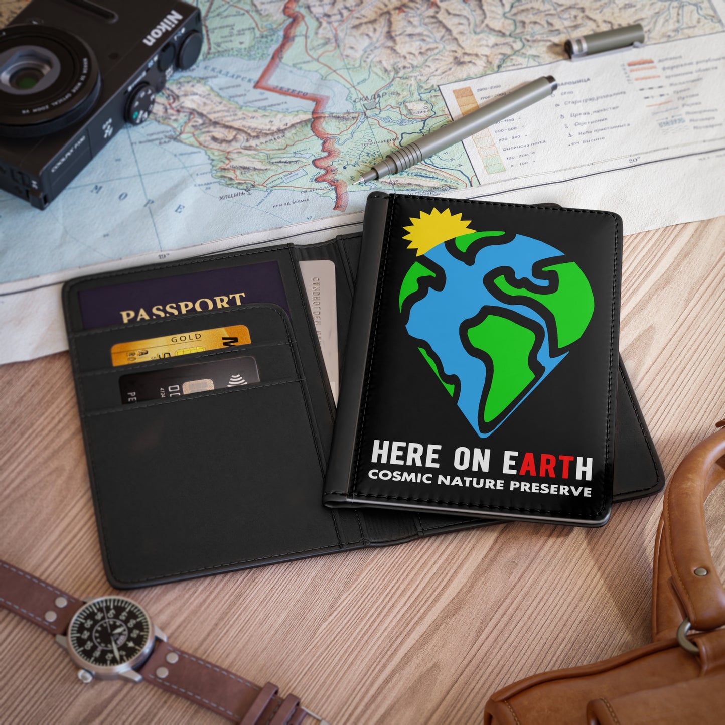 HERE ON EARTH PASSPORT PROTECTOR