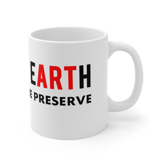 HERE ON EARTH WHITE MUG 11oz