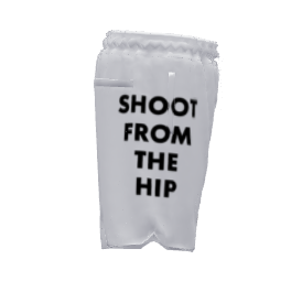 NKA SHOOT FROM THE HIP BASKETBALL SHORTS BLK SIDE PRINT