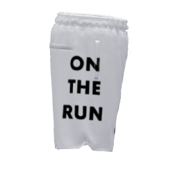 NKA ON THE RUN BASKETBALL SHORTS BLK SIDE PRINT